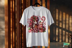 Christmas Unicorn Clipart Sublimation Product Image 2