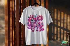 Christmas Unicorn Clipart Sublimation Product Image 3