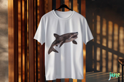 cookiecutter shark Isistius brasiliensis Watercolor Sharks Product Image 3