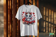 Cute Kitten Valentine's Day PNG Clipart Product Image 3
