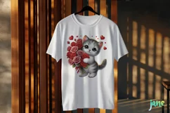 Cute Kitten Valentine's Day PNG Clipart Product Image 3