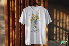 March - Watercolor Daffodils Birth Month Flower Clipart Product Image 3