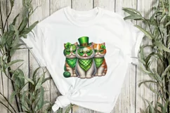 Patrick's Day Colorful Trio Of Exotic Shorthair Cat Product Image 3