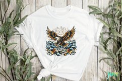 Fierce Eagle Freedom Neotraditional Tattoo Designs Product Image 3