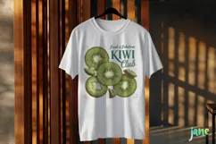 Fresh & Fabulous Kiwi Club Vintage Fruit Clipart Product Image 3