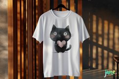 Funny Black Cats Sublimation Clipart Product Image 3