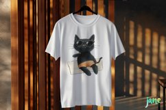 Funny Black Cats Sublimation Clipart Product Image 3