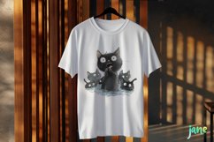 Funny Black Cats Sublimation Clipart Product Image 3