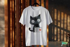 Funny Black Cats Sublimation Clipart Product Image 3