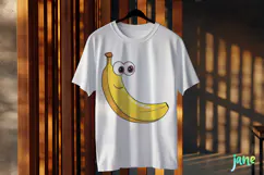 Funny Banana - Funny Fruits & Vegetables Clipart Product Image 3