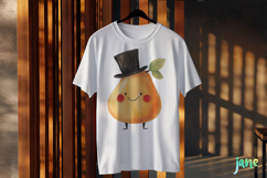 Funny Pear - Funny Fruits &amp; Vegetables Clipart Product Image 3