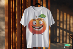 Funny Apple- Funny Fruits &amp; Vegetables Clipart Product Image 3