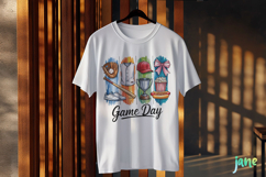 Game Day Baseball Brushstroke Sublimation Bundle Product Image 3