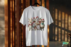Christmas Group Of Goat Farm Animals Clipart Product Image 3