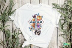 God Says You Are PNG Sublimation Product Image 2