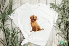 Golden Retriever Dog Caricature Clipart Product Image 3