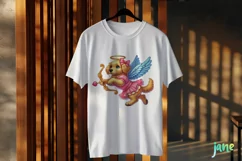 Golden Retriever Dogs Cupid Valentine’s Day Sublimation Product Image 3