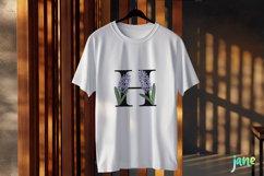 Hyacinth Letter H Clipart Product Image 2