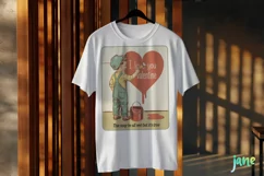 I Love You Valentine Vintage PNG Product Image 3