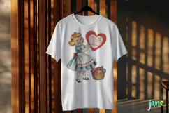 I'm Sew Sure You're The One for Me Valentine Vintage PNG Product Image 3
