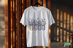 July - Larkspur & Water Lily for Mother's Day Clipart Product Image 2