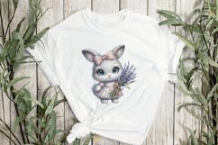Bunny And Lavender Bouquet Product Image 3
