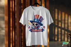 Liberty Rocks Funny 4th Of July Clipart Product Image 3