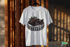 Luxury Plaid Black and White Christmas Clipart Product Image 2