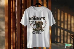 Mommy's Little Cowboy Sublimation PNG Product Image 3