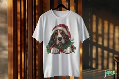Basset Hound Dog Old Vintage Christmas Sublimation Product Image 3