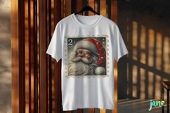Postage Stamp Santa Claus Clipart Product Image 3