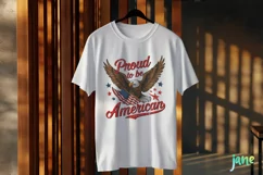 Proud To Be American Vintage 4th July Clipart Product Image 2
