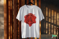 A Red Wax Seal With Letters Sublimation Product Image 3