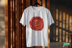 D Red Wax Seal With Letters Sublimation Product Image 3