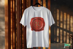 H Red Wax Seal With Letters Sublimation Product Image 3
