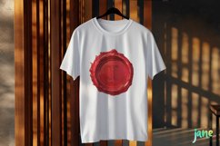 I Red Wax Seal With Letters Sublimation Product Image 3