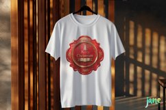 Merry Christmas Red Wax Seal With Letters Sublimation Product Image 3