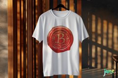 B Red Wax Seal With Letters Sublimation Product Image 3