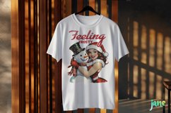 Retro Christmas Girls Sublimation Product Image 3
