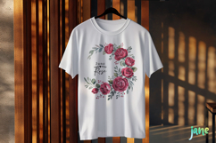 June - Watercolor Rose Birth Month Flower Clipart Product Image 3