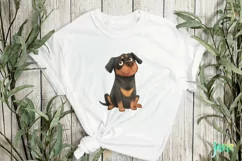 Funny Children's Rottweiler Dog Book Clipart Product Image 3