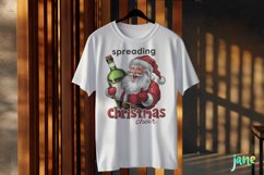 Christmas Cheer Santa Claus Quotes Sublimation Clipart Product Image 3