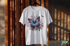 Spring Butterfly Clipart Sublimation Product Image 3