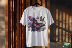 Spring Butterfly Clipart Sublimation Product Image 3