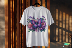 Spring Butterfly Clipart Sublimation Product Image 3