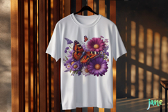 Spring Butterfly Clipart Sublimation Product Image 3