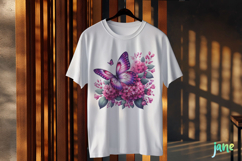 Spring Butterfly Clipart Sublimation Product Image 3