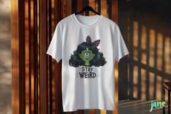 Stay Weird Funny Cyclops Girl Clipart Product Image 3