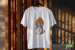 Strawberry Cat Clipart Sublimation Product Image 3