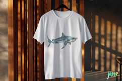 Tiger Shark Galeocerdo cuvier Watercolor Sharks Clipart Product Image 3